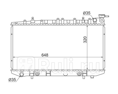 SG-NS0001-14 - Радиатор охлаждения (SAT) Nissan Sunny FB14 (1993-1999)