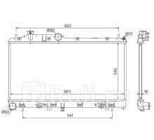 DRM36008 - Радиатор охлаждения (DENSO) Subaru Forester SH (2007-2013)