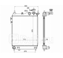HY0008-MT-2 - Радиатор охлаждения (SAT) Hyundai Getz (2005-2011)