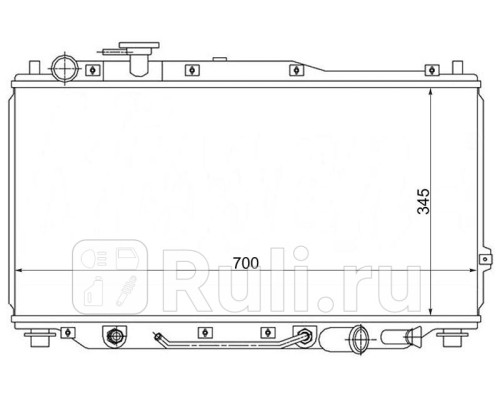 SG-KI0001 - Радиатор охлаждения (SAT) Kia Shuma (1996-2001)