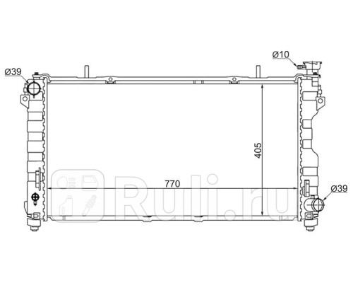 CR0002-01-2.4 - Радиатор охлаждения (SAT) Chrysler Voyager 4 (2000-2008)