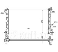 FD0001 - Радиатор охлаждения (SAT) Ford Focus 1 (2001-2005)