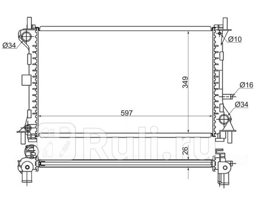 FD0001 - Радиатор охлаждения (SAT) Ford Focus 1 (2001-2005)