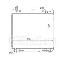 TY0010-RZH18 - Радиатор охлаждения (SAT) Toyota Grand HiAce (1999-2002)