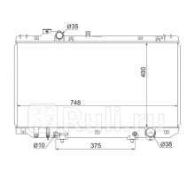 TY0006-161-TB - Радиатор охлаждения (SAT) Toyota Aristo (1997-2004)