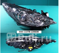 550-1137R-LDHEM - Фара правая (DEPO) Peugeot 307 (2005-2008)