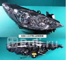 550-1137R-LDHEM - Фара правая (DEPO) Peugeot 307 (2005-2008)