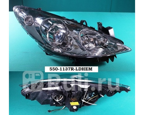 550-1137R-LDHEM - Фара правая (DEPO) Peugeot 307 (2005-2008)