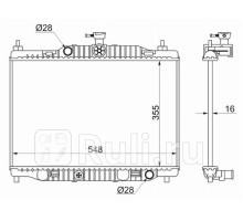 FD0008-09MT - Радиатор охлаждения (SAT) Ford Fiesta 6 (2008-2019)