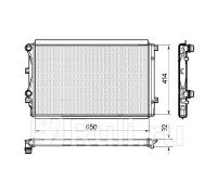 DRM32015 - Радиатор охлаждения (DENSO) Skoda Superb 2 (2008-2015)