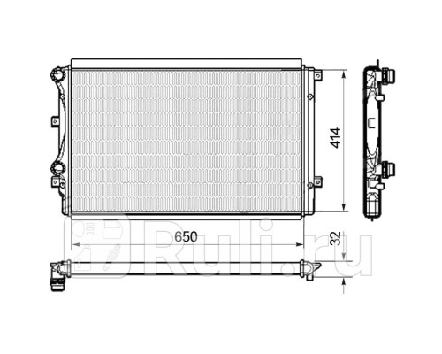 DRM32015 - Радиатор охлаждения (DENSO) Skoda Superb 2 (2008-2015)