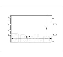ST-47-0020 - Радиатор кондиционера (SAT) Ford Transit 7 (2014-2021)