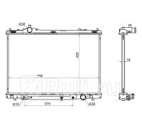 TY0007-07 - Радиатор охлаждения (SAT) Lexus LS 460 (2006-2012)