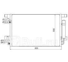 DCN21001 - Радиатор кондиционера (DENSO) Mitsubishi Outlander XL рестайлинг (2010-2012)