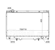 TY0007-F20 - Радиатор охлаждения (SAT) Lexus LS 400 (1994-2000)