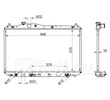 HD0001-FB - Радиатор охлаждения (SAT) Honda Civic 5D (2011-2016)