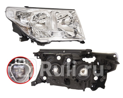 ST-212-11M1R-LD-E - Фара правая (SAT) Toyota Land Cruiser 200 (2007-2012)