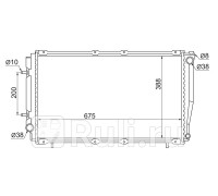 SB0003-T - Радиатор охлаждения (SAT) Subaru Forester SF (1997-2002)