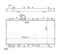 SK0009 - Радиатор охлаждения (SAT) Suzuki SX4 (2006-2014)