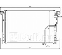 ST-MD09-394-0 - Радиатор кондиционера (SAT) Mercedes W212 рестайлинг (2013-2016)
