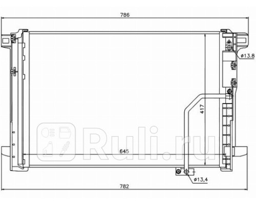 ST-MD09-394-0 - Радиатор кондиционера (SAT) Mercedes W212 рестайлинг (2013-2016)