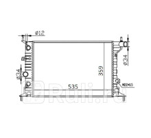SG-OP0001-96 - Радиатор охлаждения (SAT) Opel Vectra B (1995-2002)
