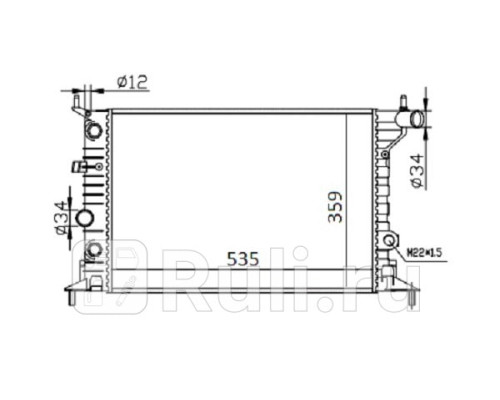SG-OP0001-96 - Радиатор охлаждения (SAT) Opel Vectra B (1995-2002)