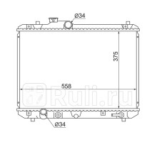SK0008 - Радиатор охлаждения (SAT) Suzuki Swift (2004-2011)