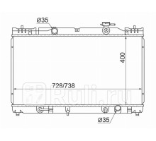 SG-TY0003-ACV30 - Радиатор охлаждения (SAT) Toyota Camry V30 (2001-2006)