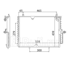 ST-47-0024 - Радиатор кондиционера (SAT) Mercedes W124 (1984-1993)