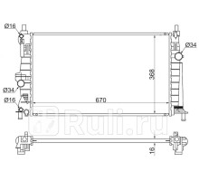 MZ0008-2 - Радиатор охлаждения (SAT) Mazda 3 BL (2009-2013)