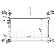 OP0011 - Радиатор охлаждения (SAT) Opel Movano (2010-2020)