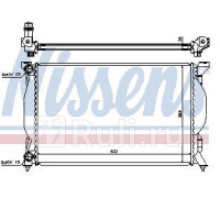 60304A - Радиатор охлаждения (NISSENS) Audi A4 B6 (2001-)