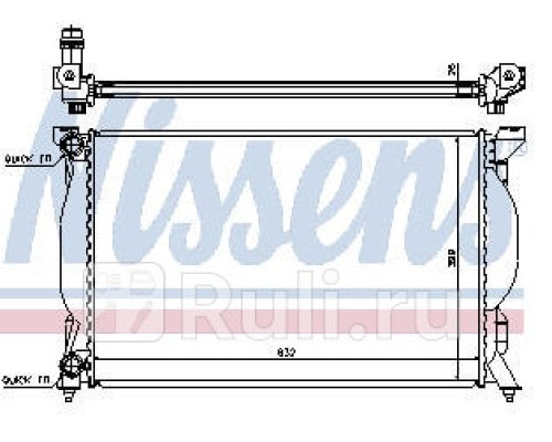 60304A - Радиатор охлаждения (NISSENS) Audi A4 B6 (2001-)