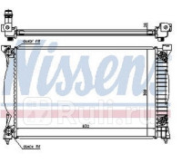 60305A - Радиатор охлаждения (NISSENS) Audi A4 B6 (2001-)