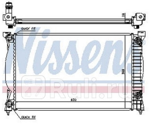 60305A - Радиатор охлаждения (NISSENS) Audi A4 B6 (2001-)