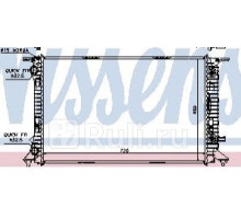 60321 - Радиатор охлаждения (NISSENS) Audi A4 B8 (2007-)