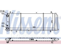 604201 - Радиатор охлаждения (NISSENS) Audi 100 C3 (1982-1990)