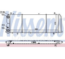 604201 - Радиатор охлаждения (NISSENS) Audi 100 C3 (1982-1990)