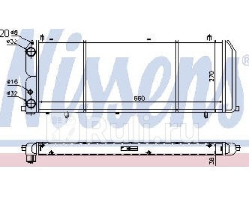 604201 - Радиатор охлаждения (NISSENS) Audi 100 C3 (1982-1990)