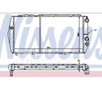 604551 - Радиатор охлаждения (NISSENS) Audi 100 C3 (1976-1990)
