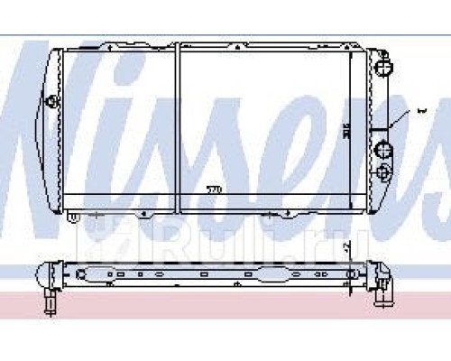 604551 - Радиатор охлаждения (NISSENS) Audi 100 C3 (1976-1990)