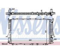 60459 - Радиатор охлаждения (NISSENS) Audi 100 C4 (1990-1994)