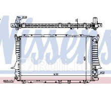60459 - Радиатор охлаждения (NISSENS) Audi 100 C4 (1990-1994)