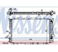 60477 - Радиатор охлаждения (NISSENS) Audi 100 C4 (1991-1994)