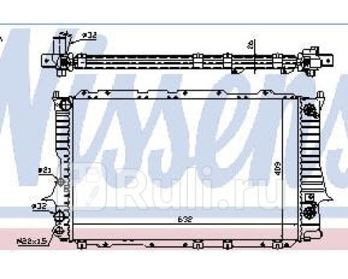 60477 - Радиатор охлаждения (NISSENS) Audi 100 C4 (1991-1994)
