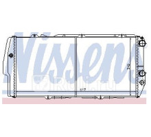 604781 - Радиатор охлаждения (NISSENS) Audi 100 C3 (1982-1990)
