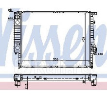 60619A - Радиатор охлаждения (NISSENS) BMW E30 (1985-1993)