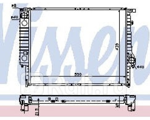 60619A - Радиатор охлаждения (NISSENS) BMW E30 (1985-1993)