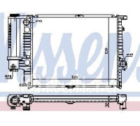 60743A - Радиатор охлаждения (NISSENS) BMW E34 (1988-1995)